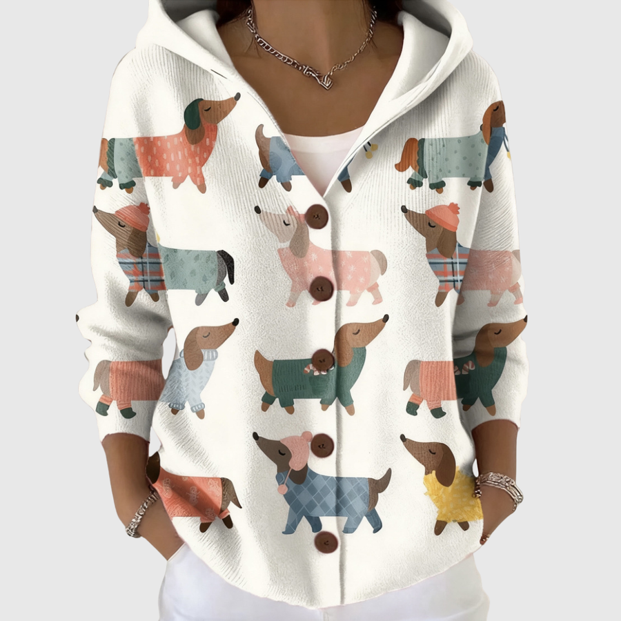 Nieves | Chaqueta de Punto con Capucha